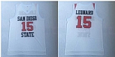 Nike San Diego State 15 Kawhi Leonard White College Basketball Jersey (1),baseball caps,new era cap wholesale,wholesale hats